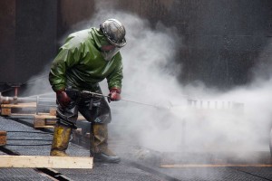 High-Pressure-Cleaning-with-Personal-Protective-Equipment